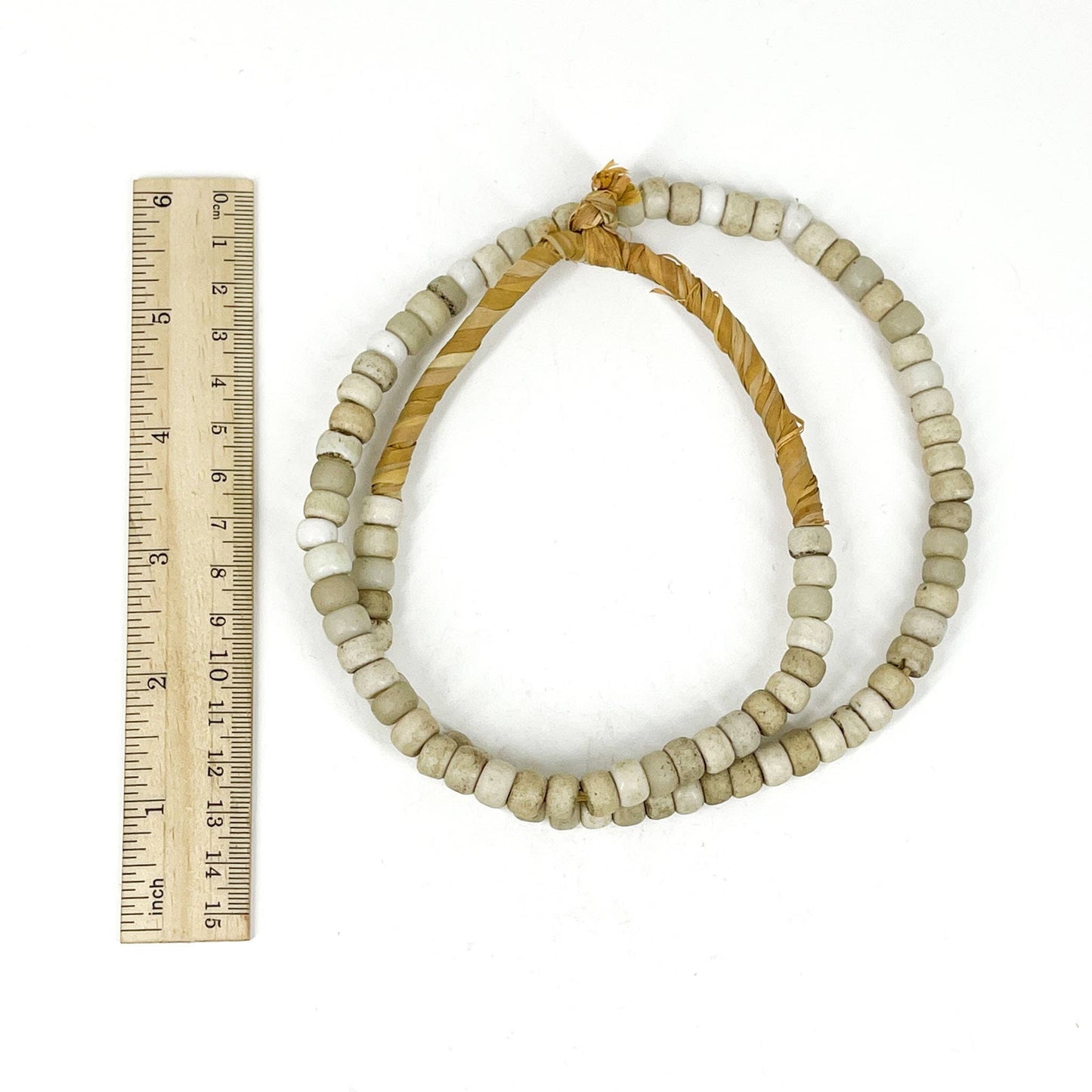 White Padre Bohemian Trade Beads