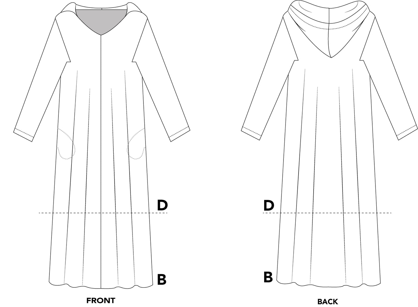 157 Moroccan Djellaba Sewing Pattern