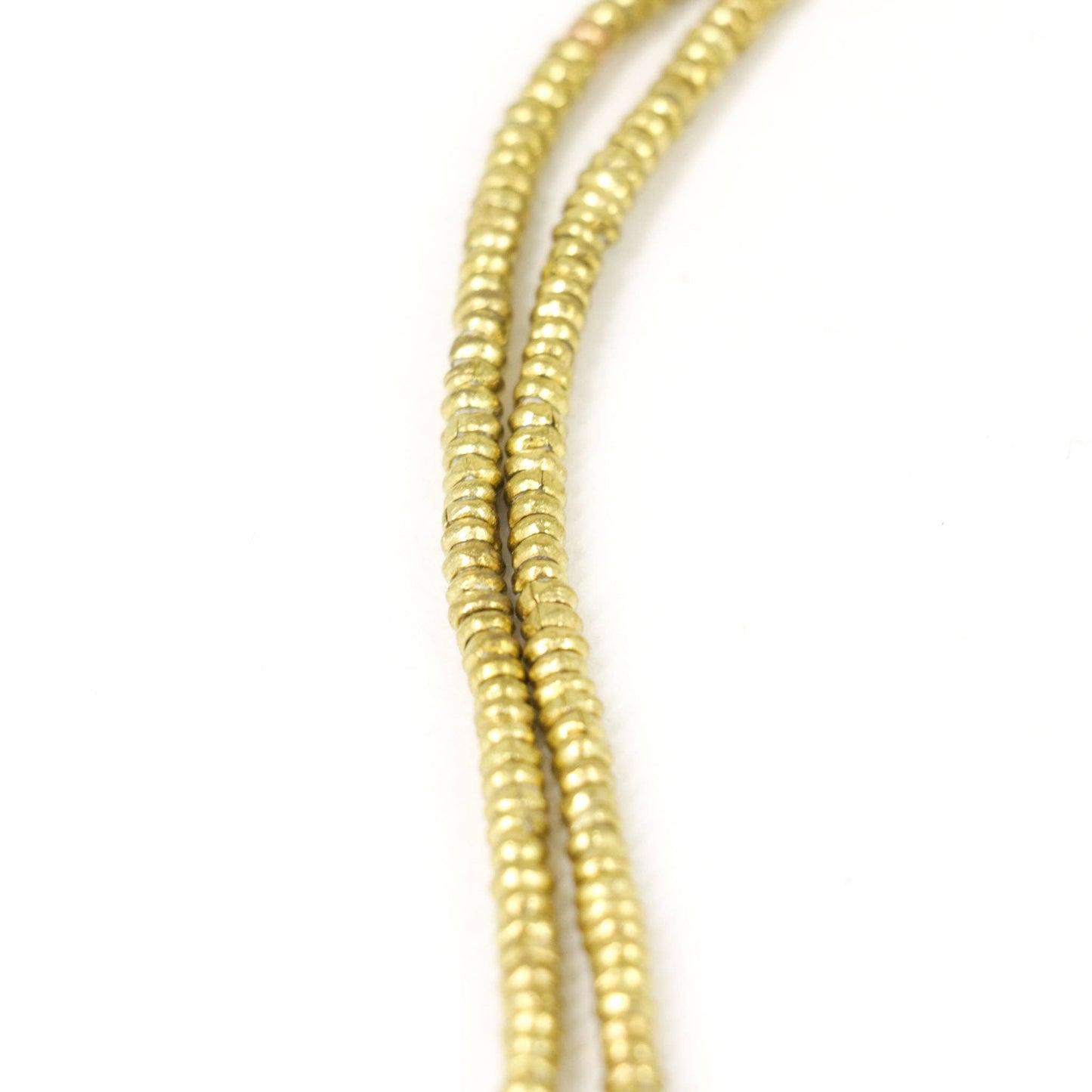 Gold Metal Heishi Trade Beads