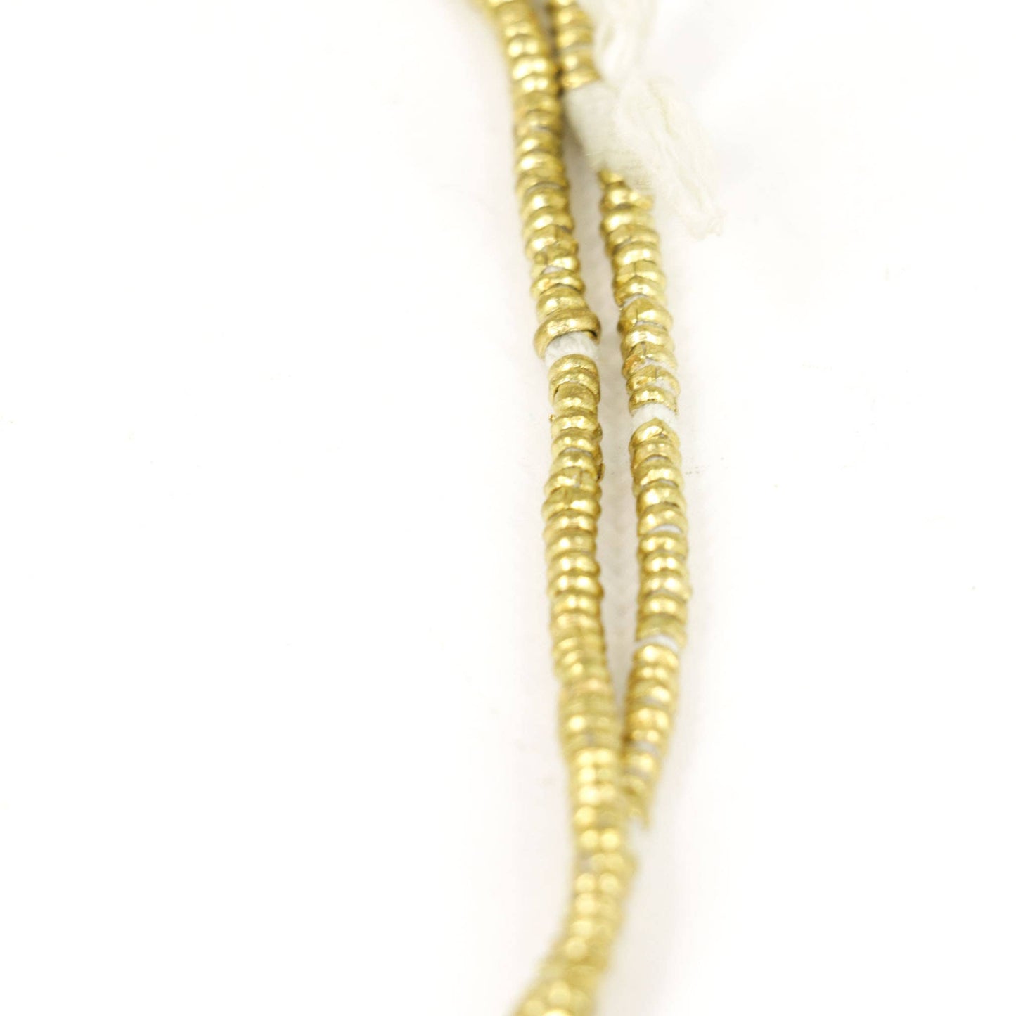 Gold Metal Heishi Trade Beads