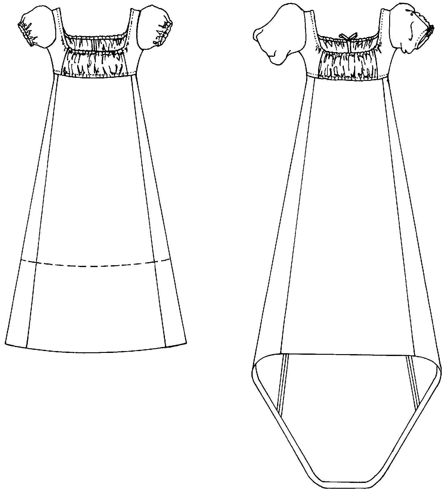 215 Empire Dress Sewing Pattern