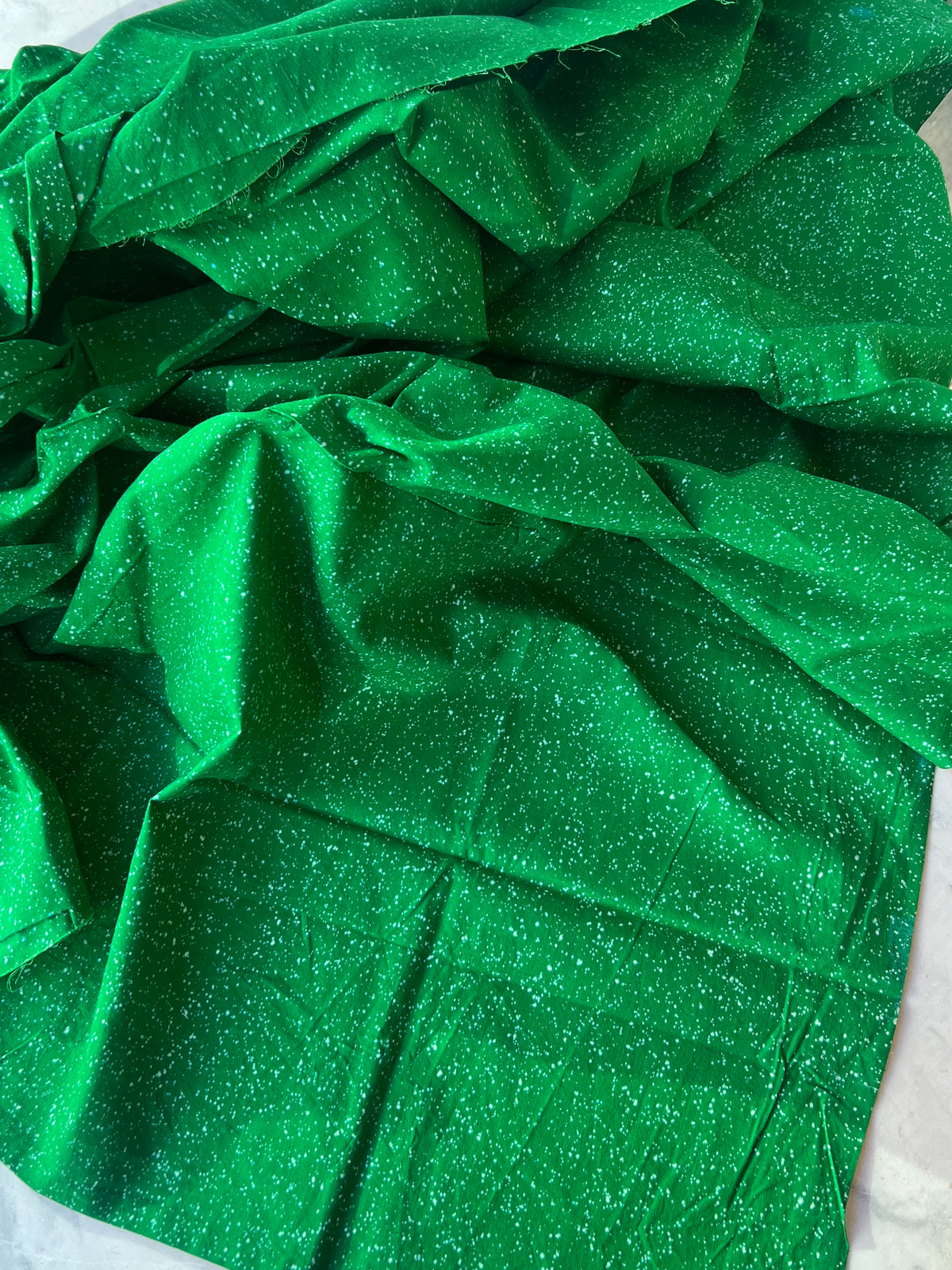 aurora green cotton Batiki