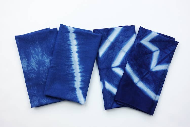 Yamato Indigo Shibori Kit (Bandana + Tenugui)