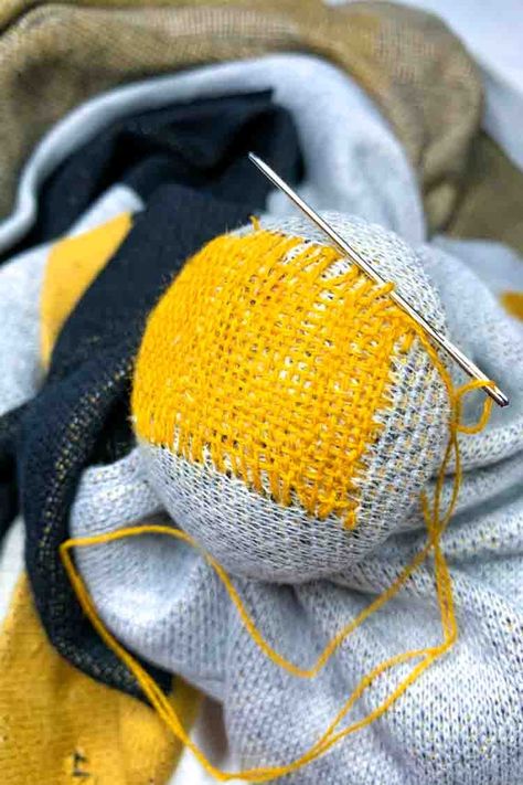 Intro to Darning (for Knit Fabrics)