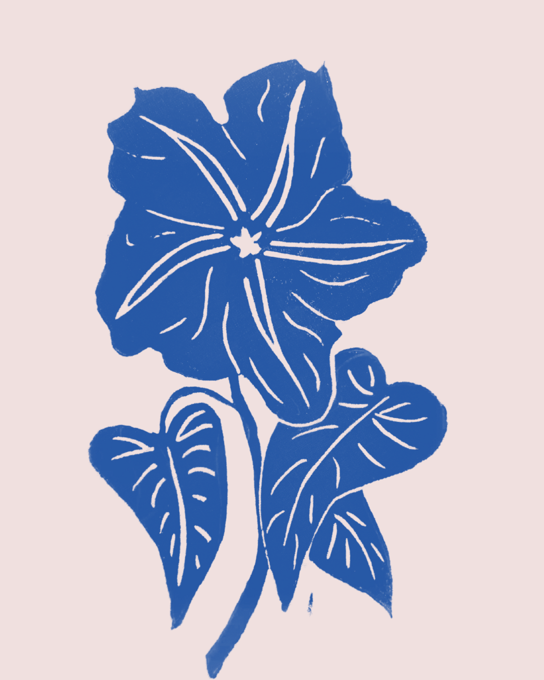 Hanky Code in Bloom: Linocut Printing & Hand Stitching on Matka Silk