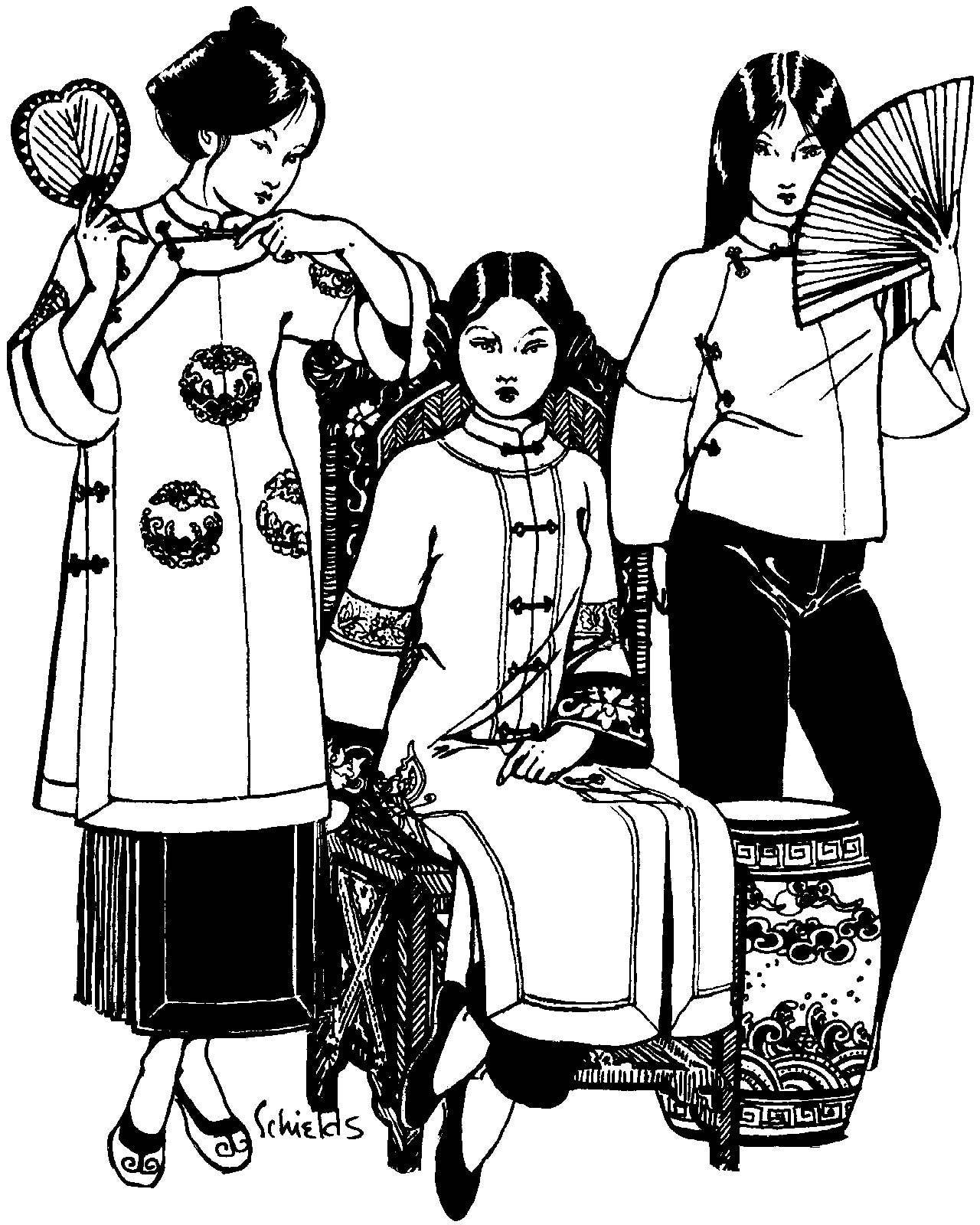 114 Chinese Jacket Sewing Pattern