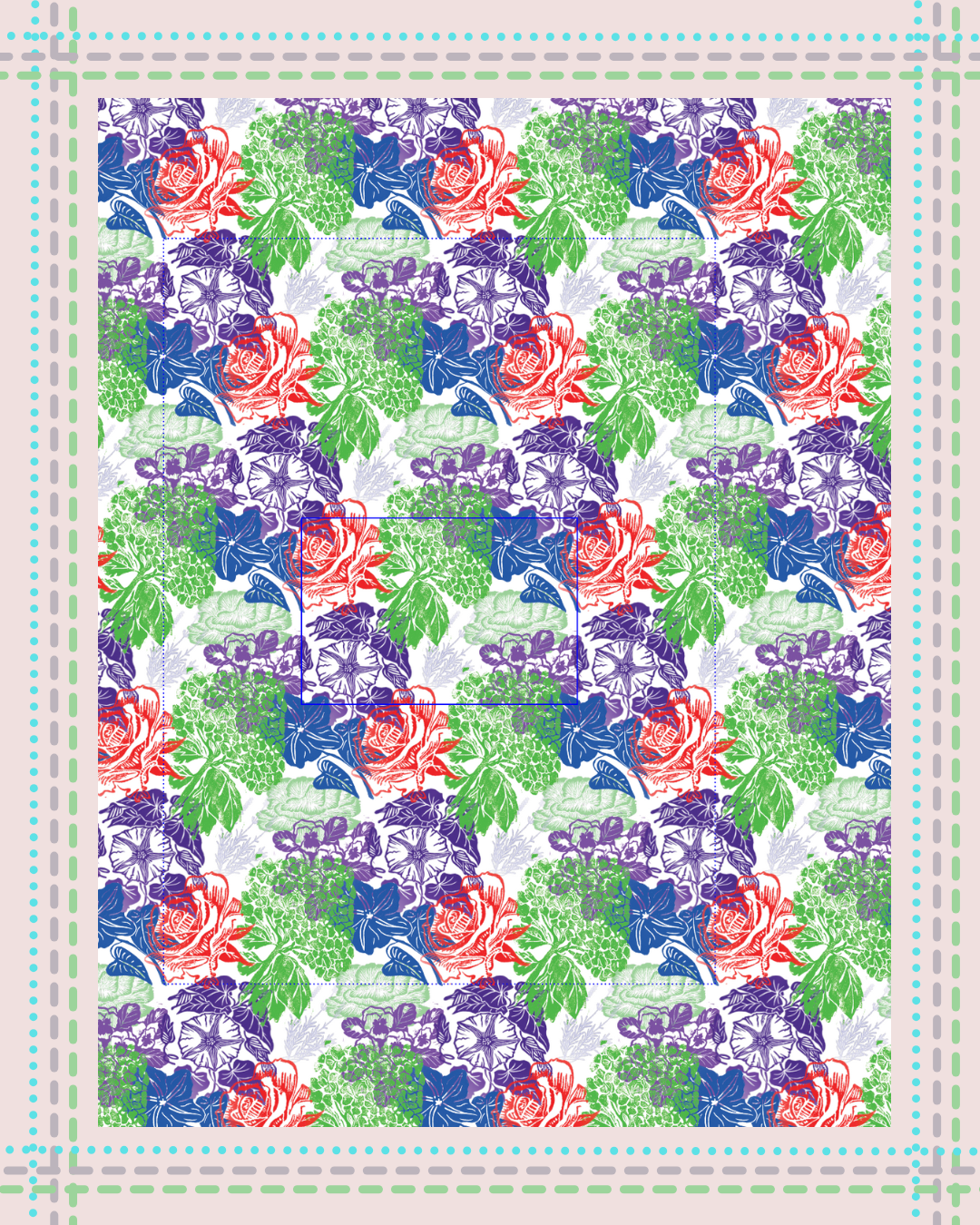 Hanky Code in Bloom: Linocut Printing & Hand Stitching on Matka Silk