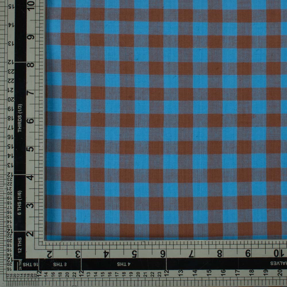 Earth and Sky cotton check