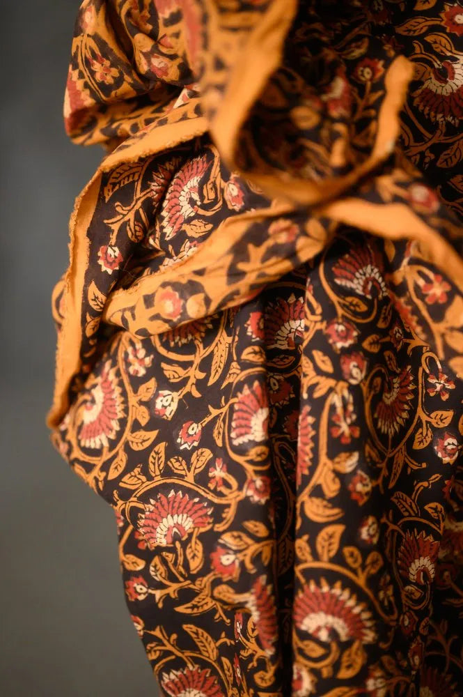 Strawberry Web Block Print Cotton