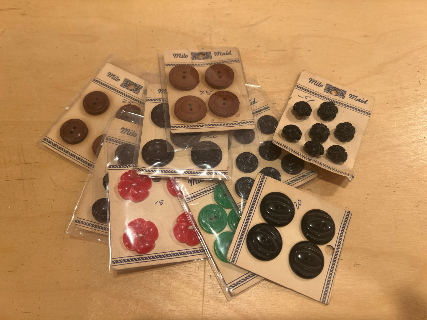 Vintage Button Cards