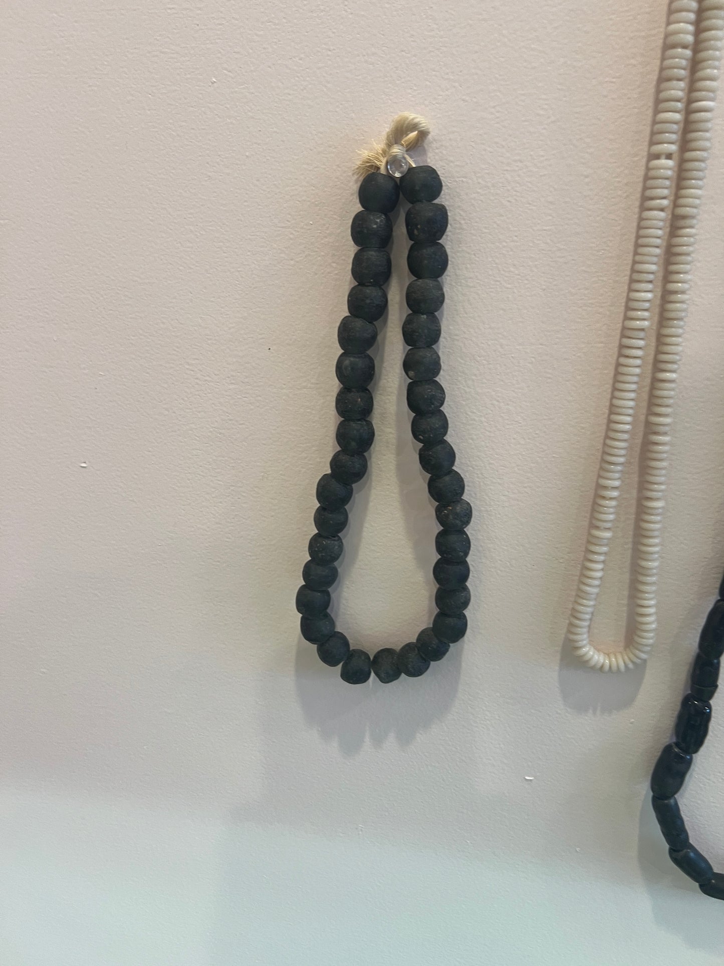 Medium Black Glass Beads