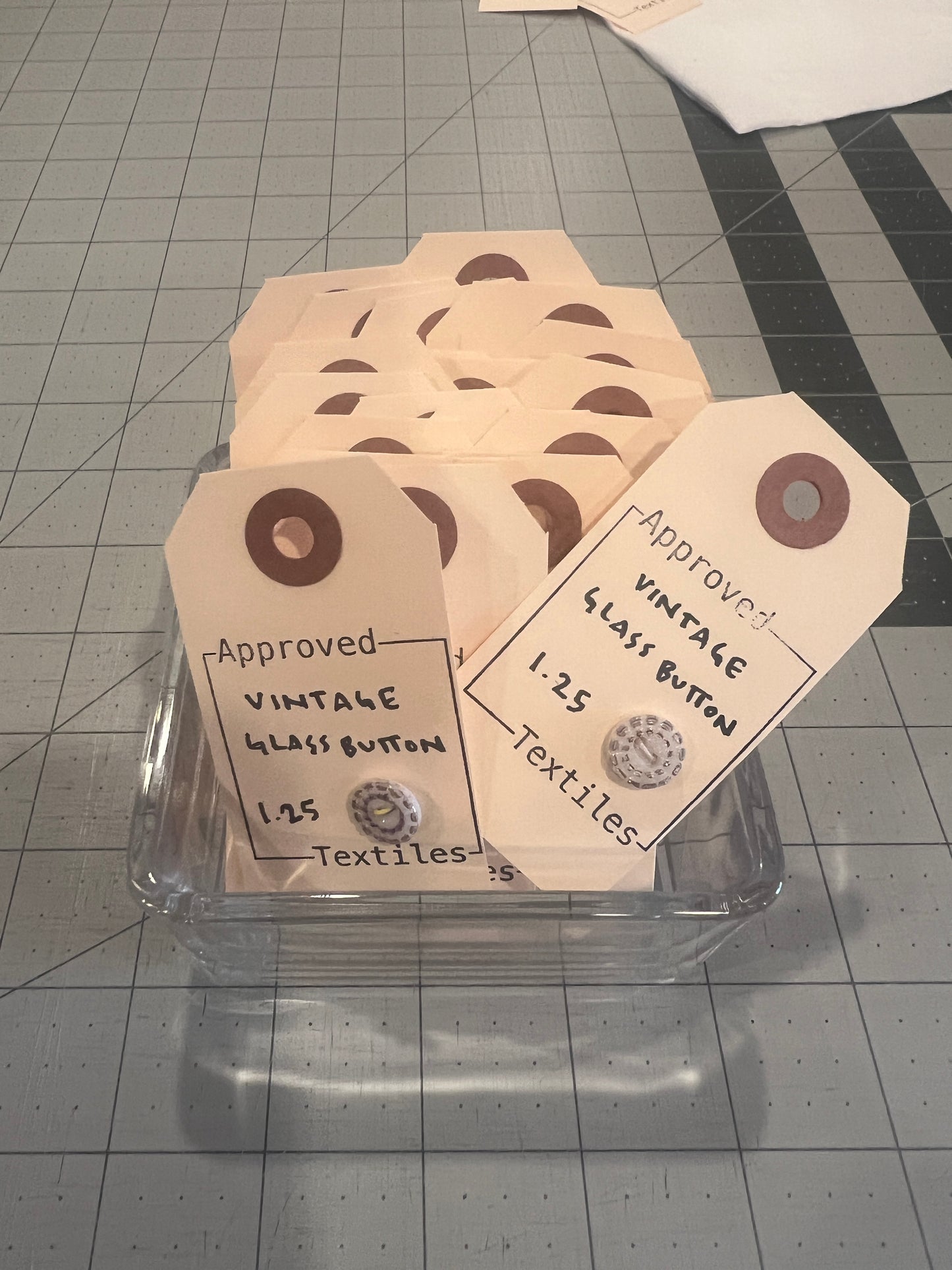 Vintage Glass Button