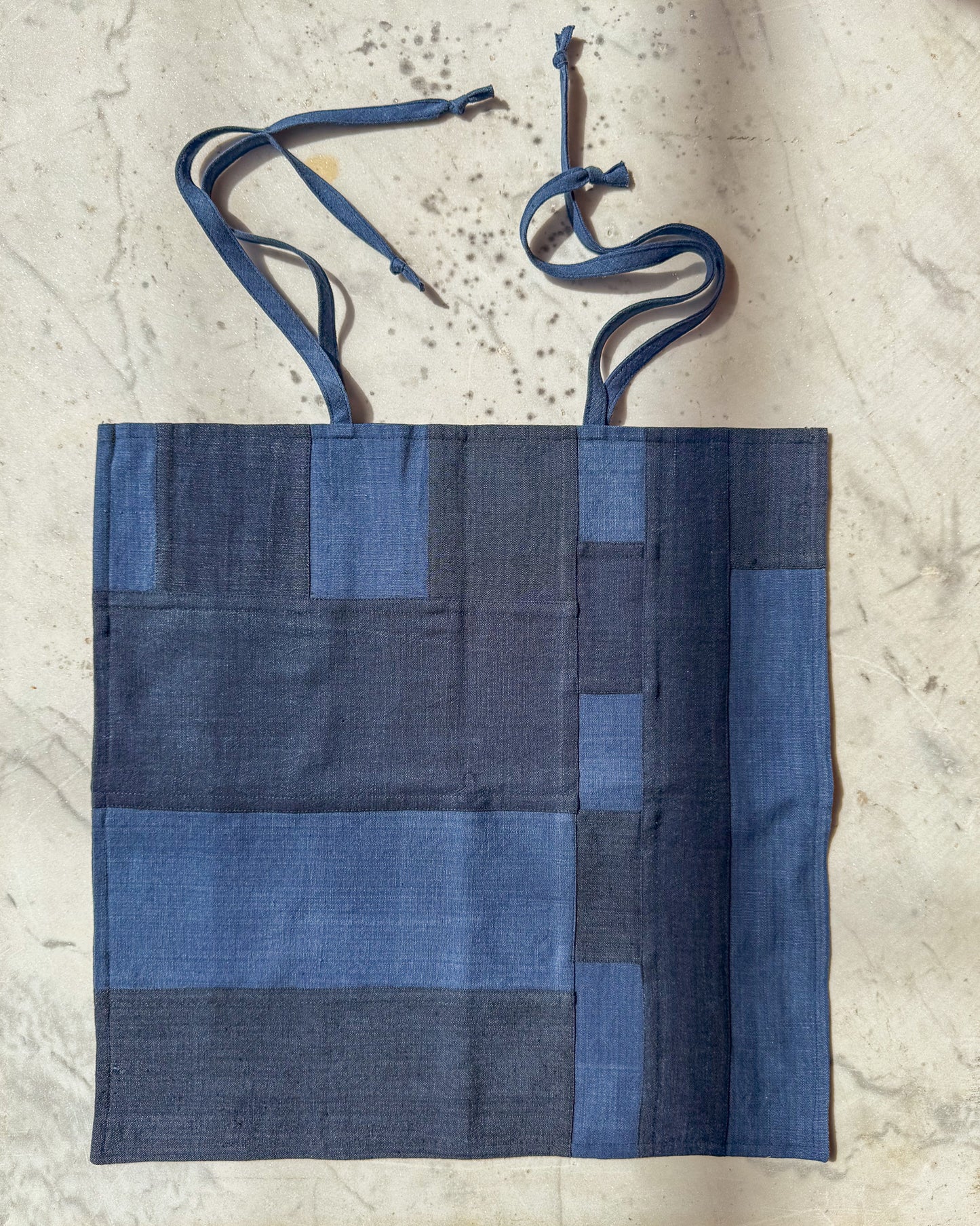 Dark Indigo Pillow Cover — Patchwork & Bojagi