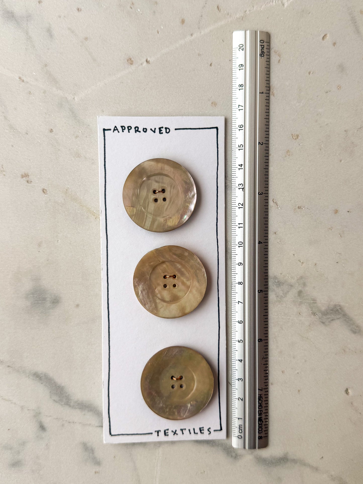 Mother of Pearl Buttons 38mm