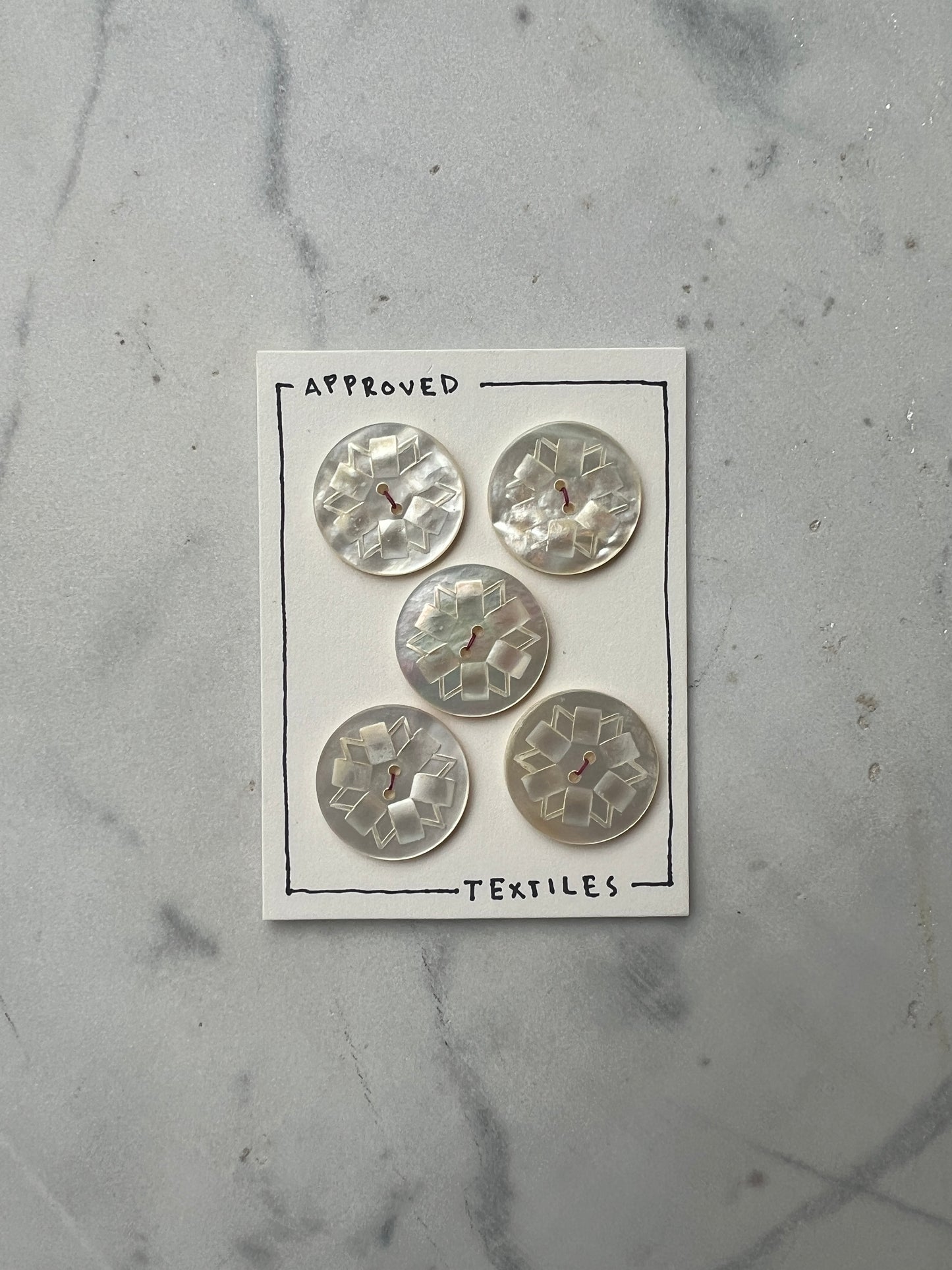 mother of pearl carved buttons