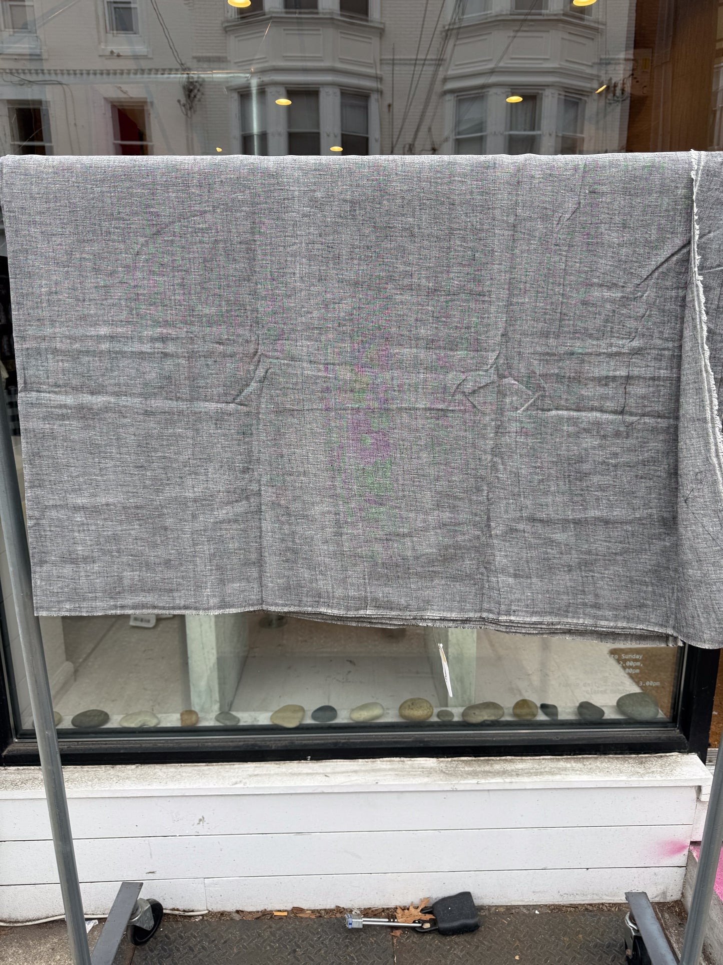 Stone - Handloom woven, cotton fabric