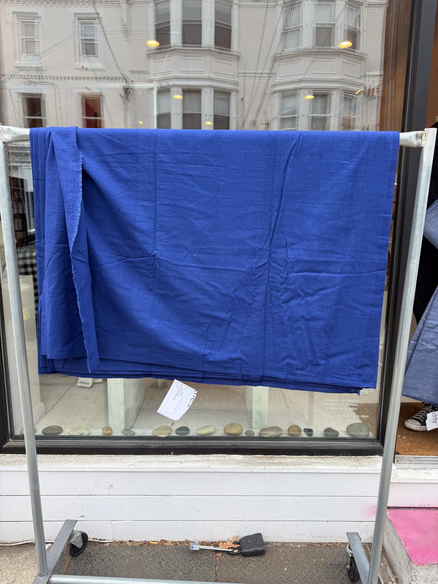 Royal Blue - Handloom woven, cotton fabric