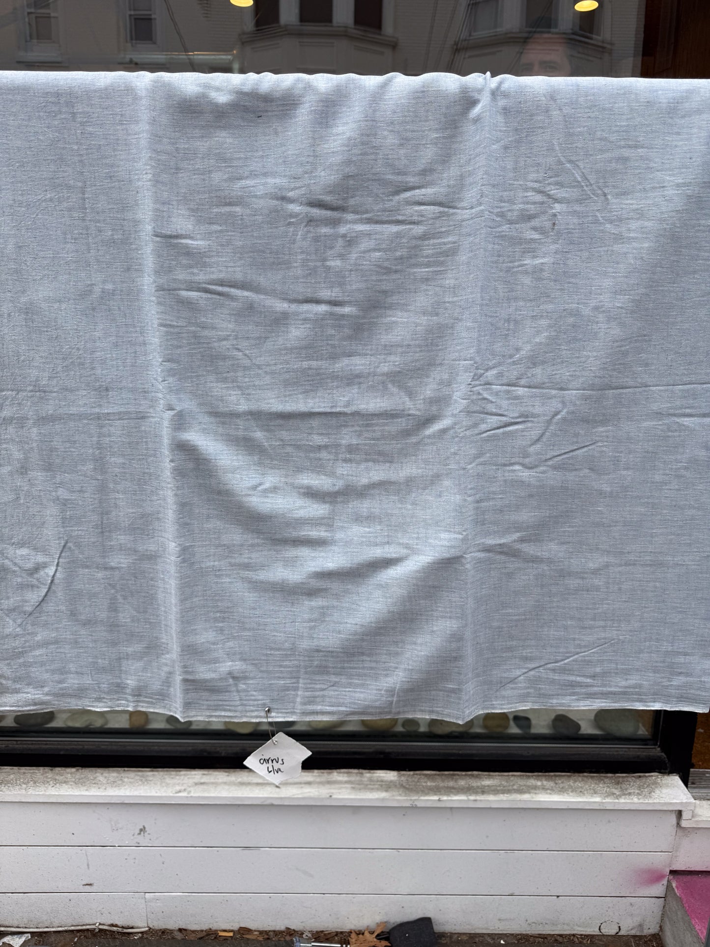 Cirrus Blue - Handloom woven, cotton fabric