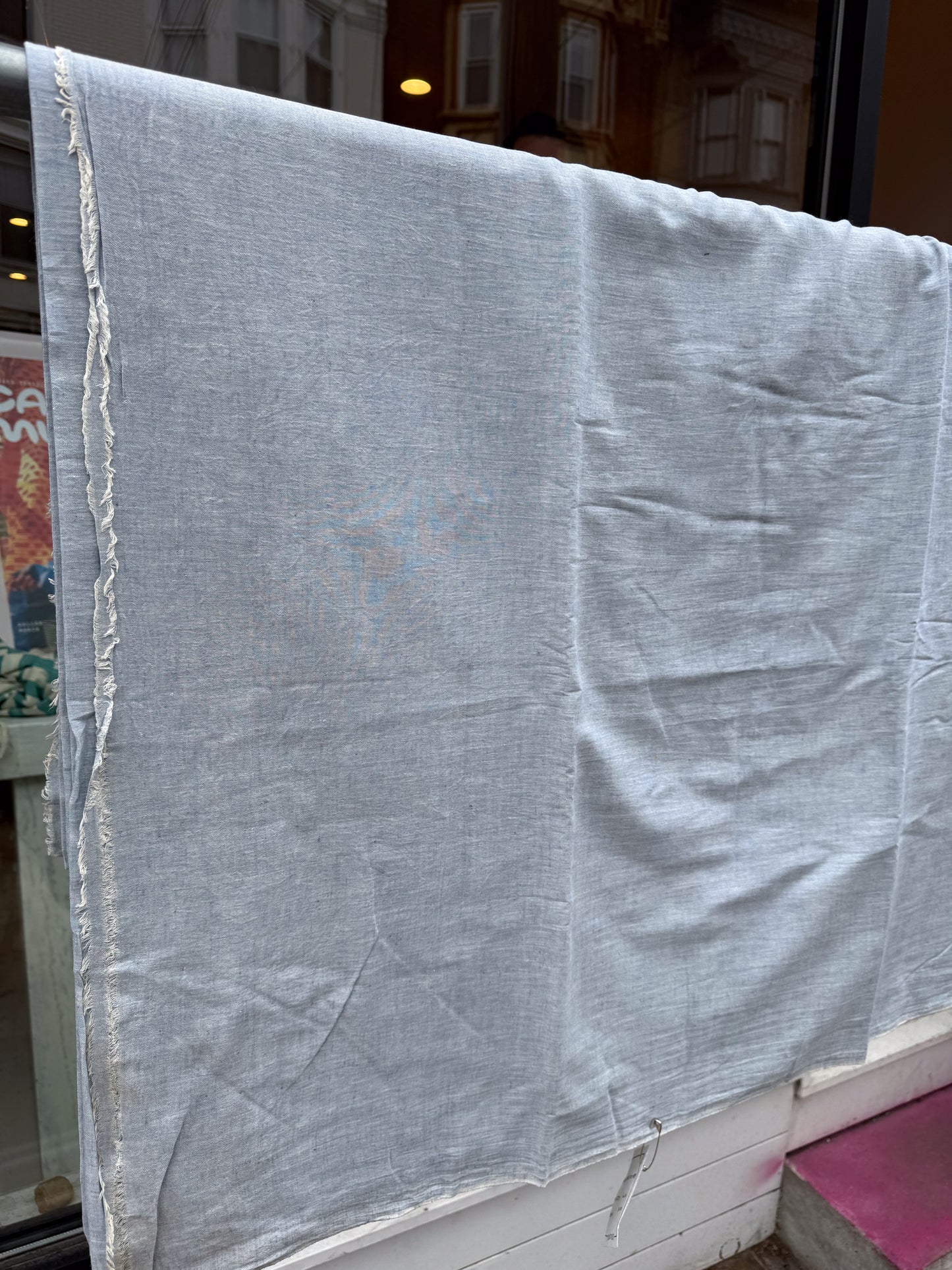 Cirrus Blue - Handloom woven, cotton fabric
