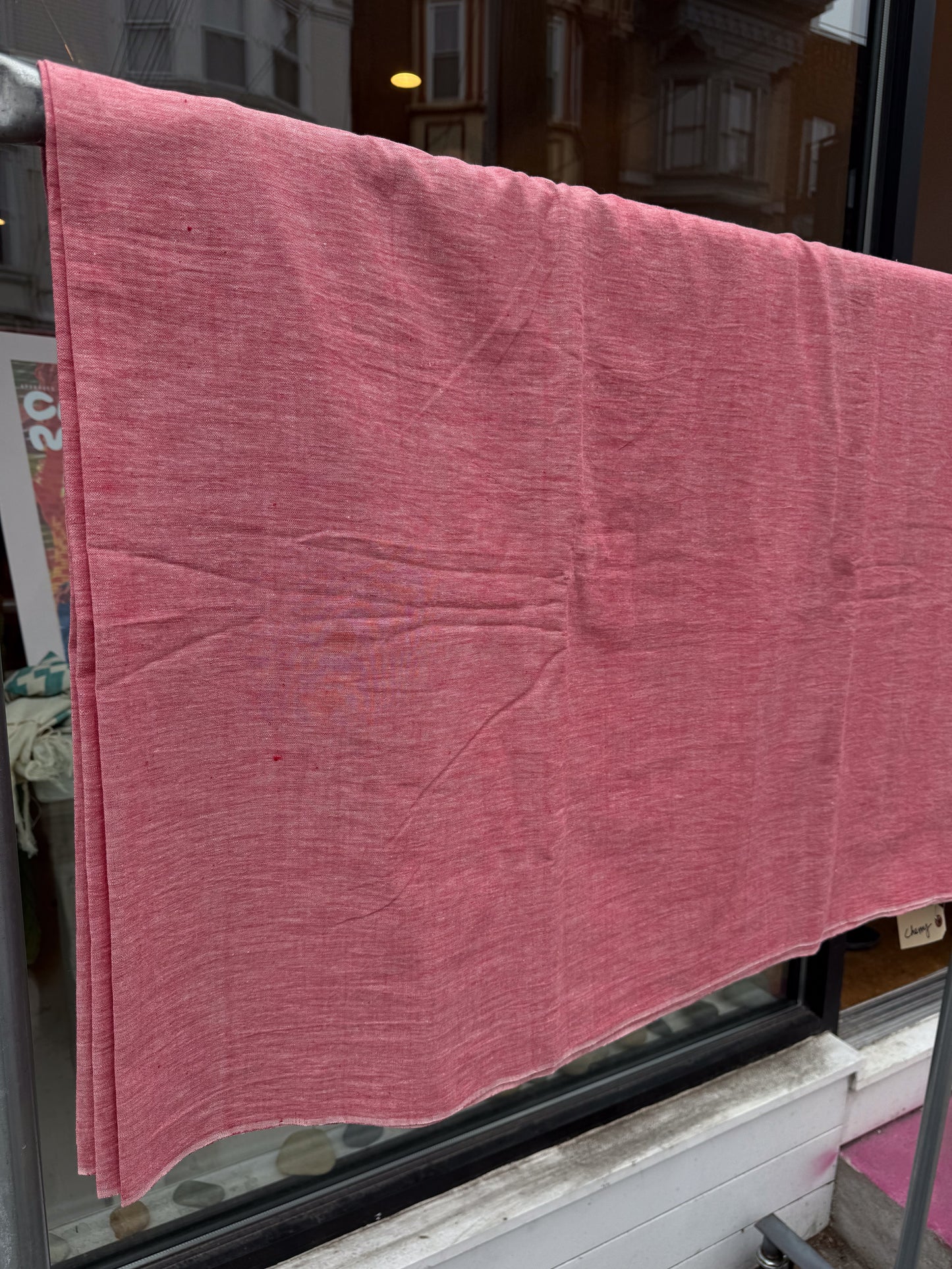 Cherry - Handloom woven, cotton fabric