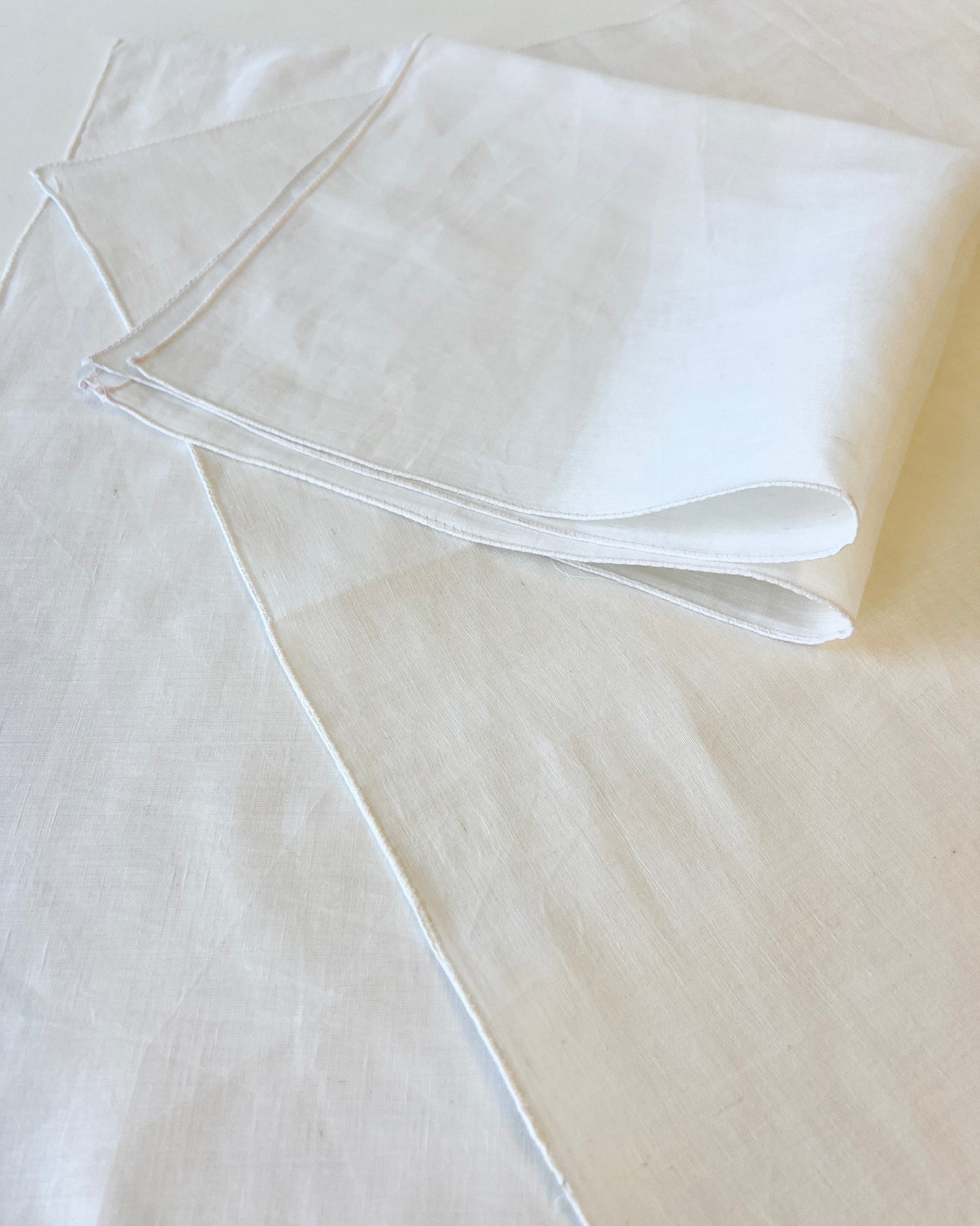 undyed cotton and linen bandana blanks