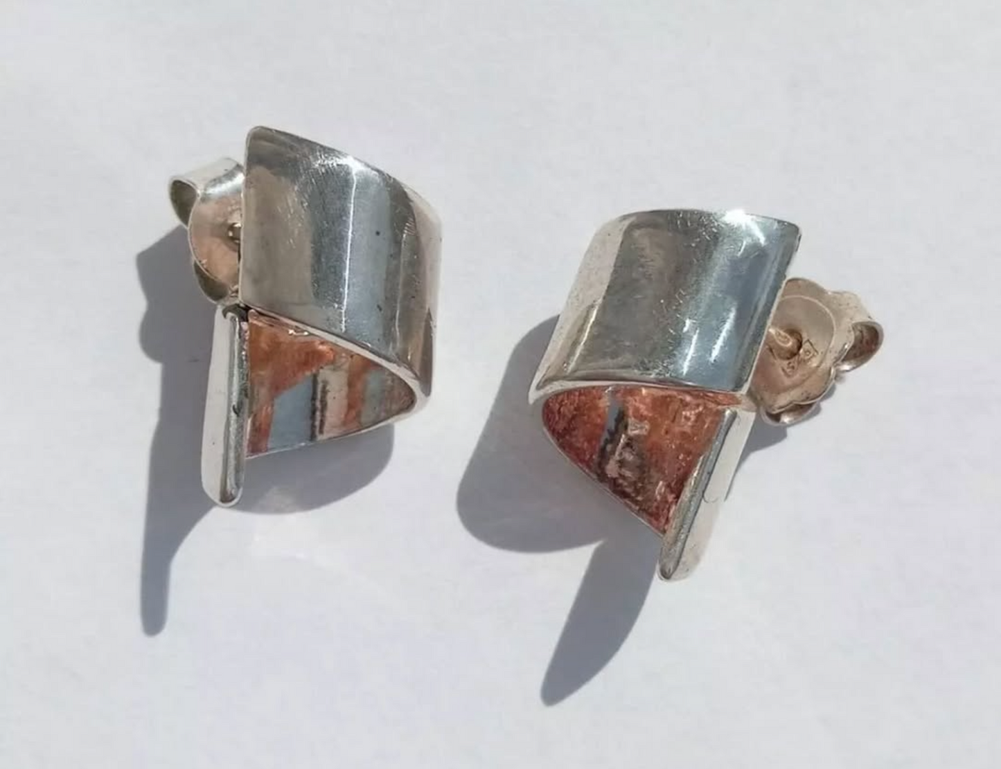 Silver Curl Earrings