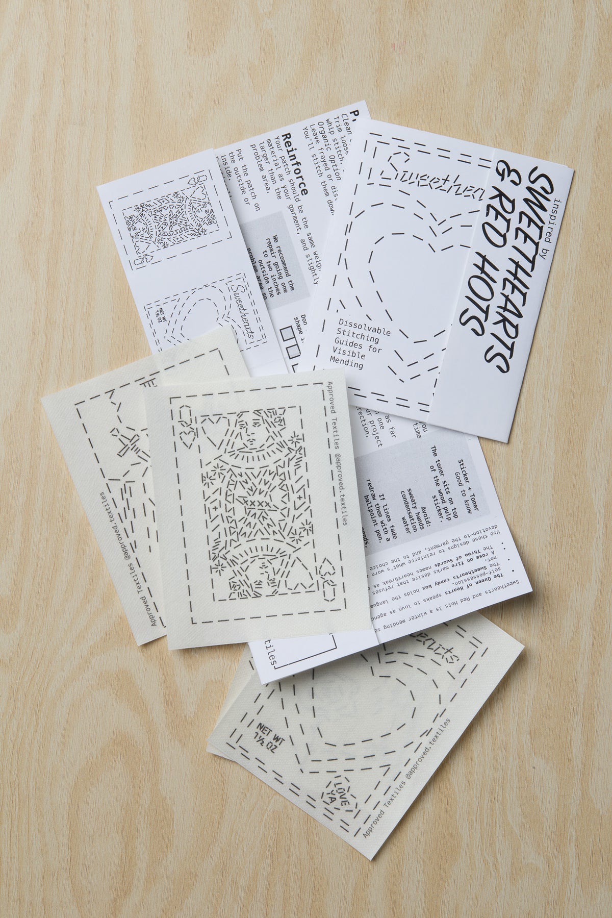 Sweethearts and Red Hots: Visible Mending Transfers
