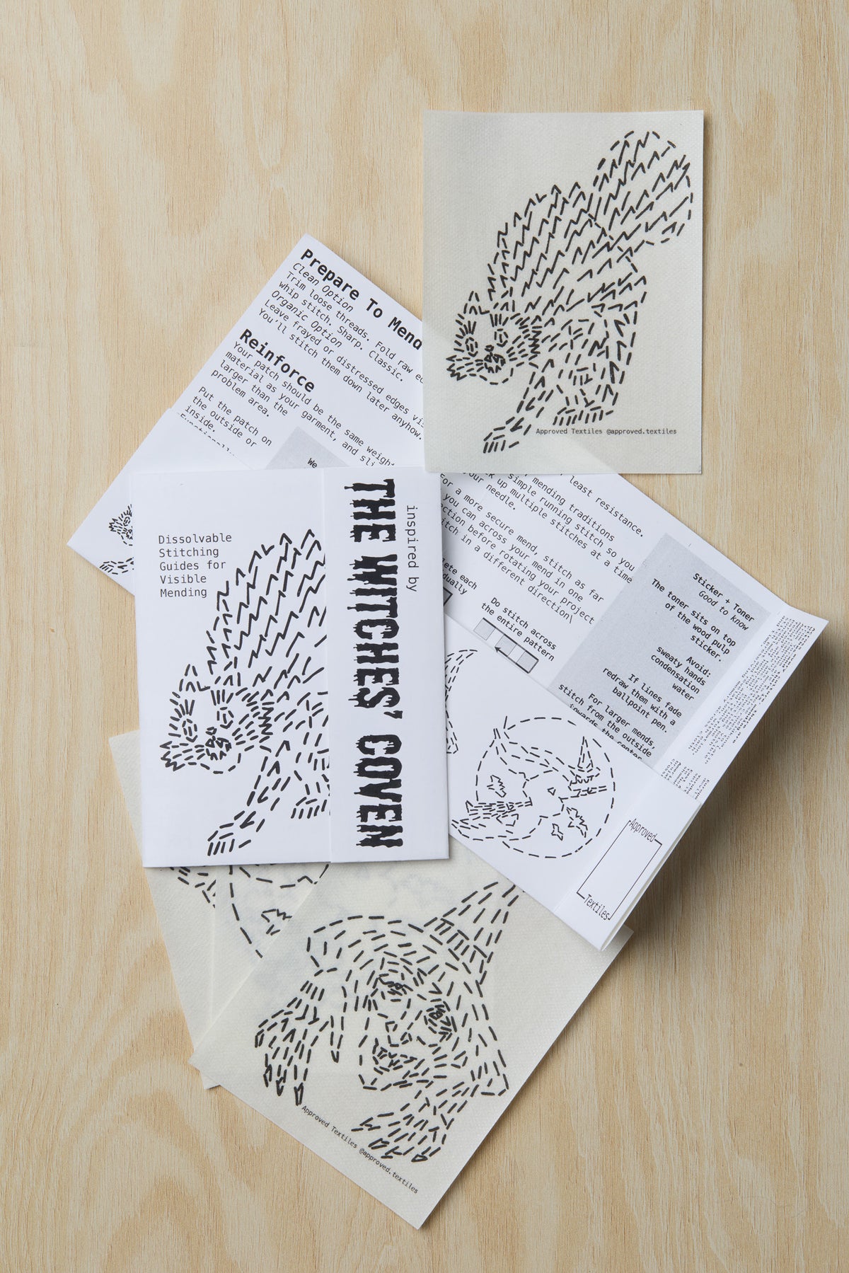 The Witches' Coven: Visible Mending Transfers