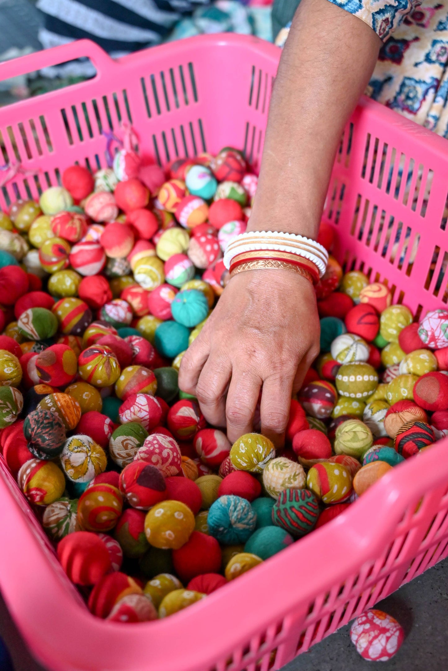 Christmas Bead Garland - Red and Green