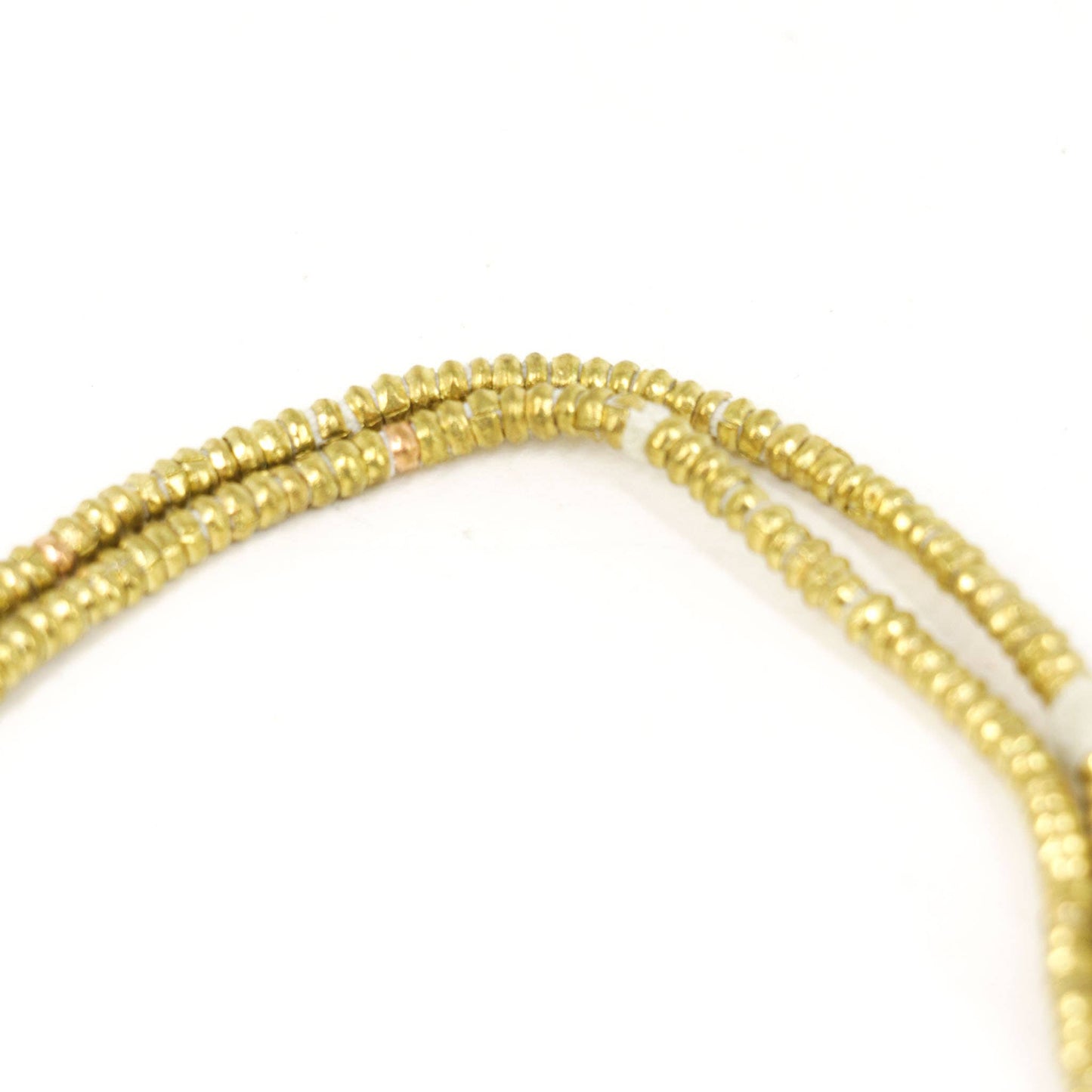 Gold Metal Heishi Trade Beads