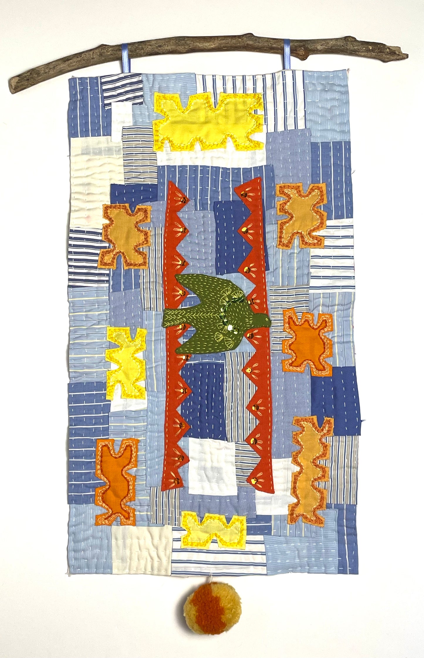 Improv Fabric Collage & Stitching Workshop____Weds: Oct 8 / Nov 5 / Dec 3, 10:30 AM to 12:30 PM