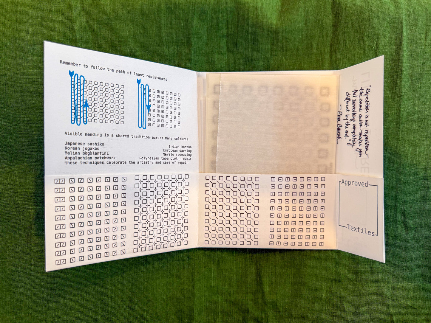 Little Squares . Minimal Mending Series