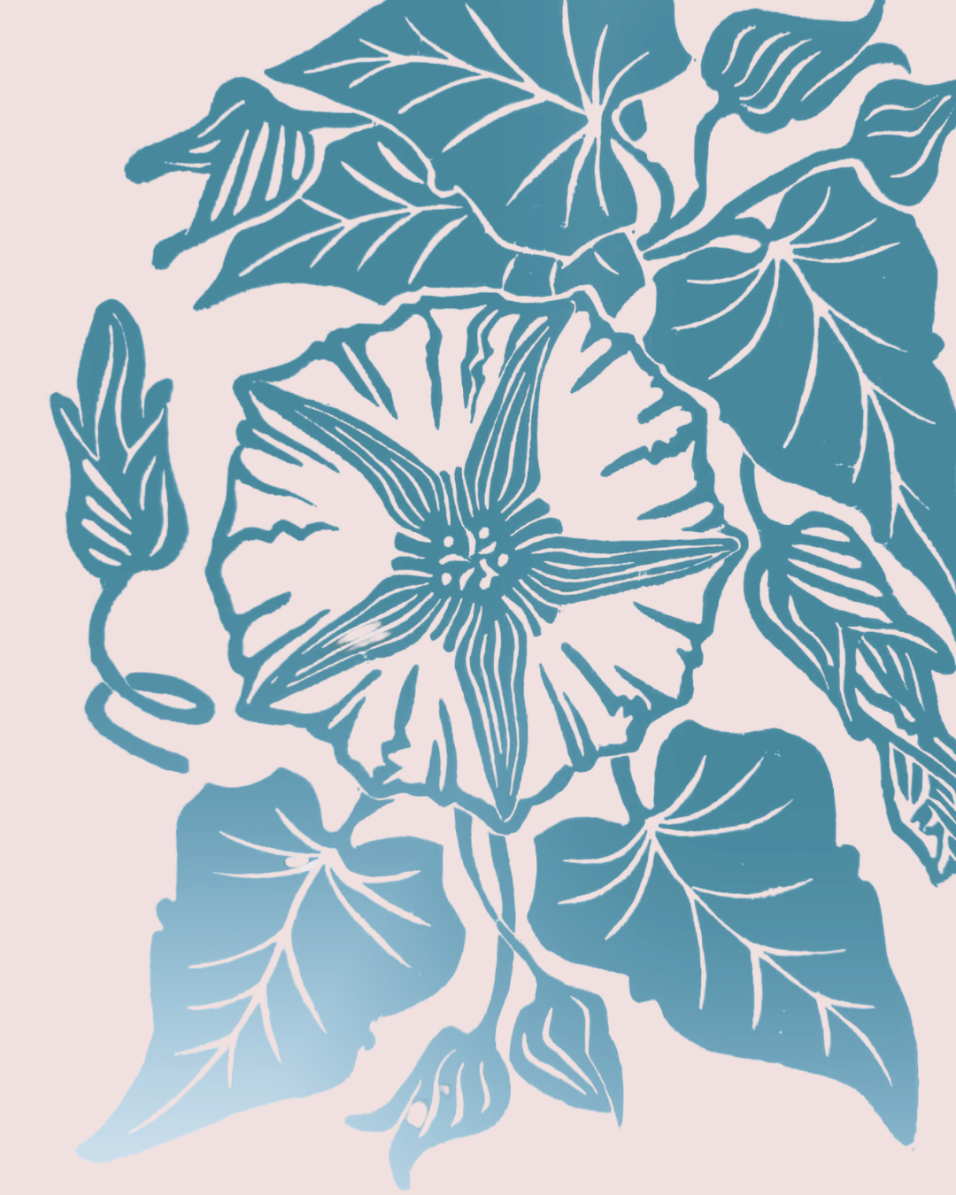 Hanky Code in Bloom: Linocut Printing &amp; Hand Stitching on Matka Silk