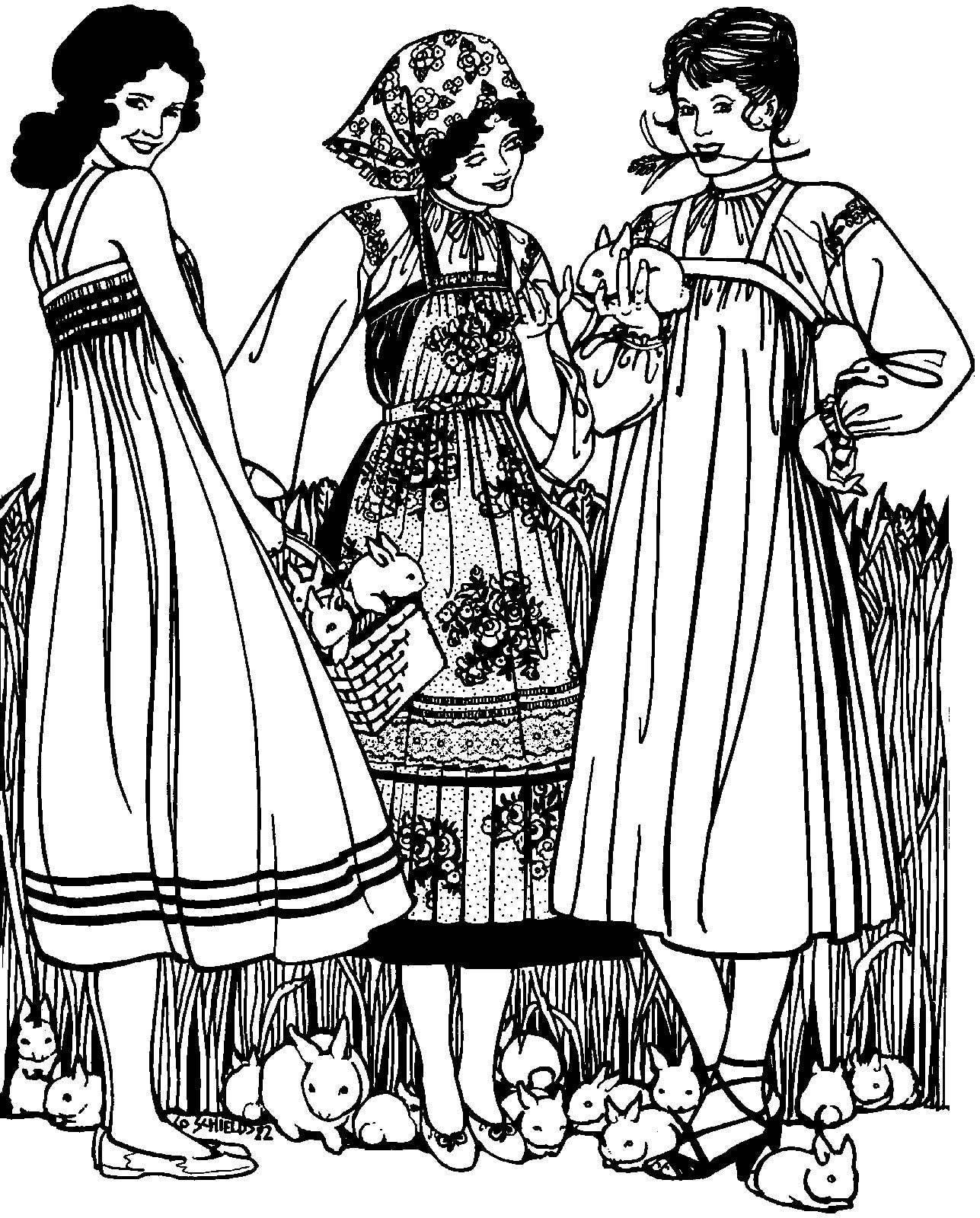 128 Russian Settlers' Dress - Sewing Pattern