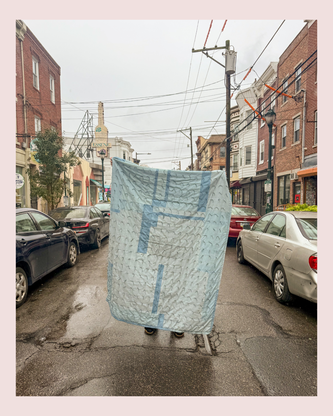 Light Indigo Oversized Throw