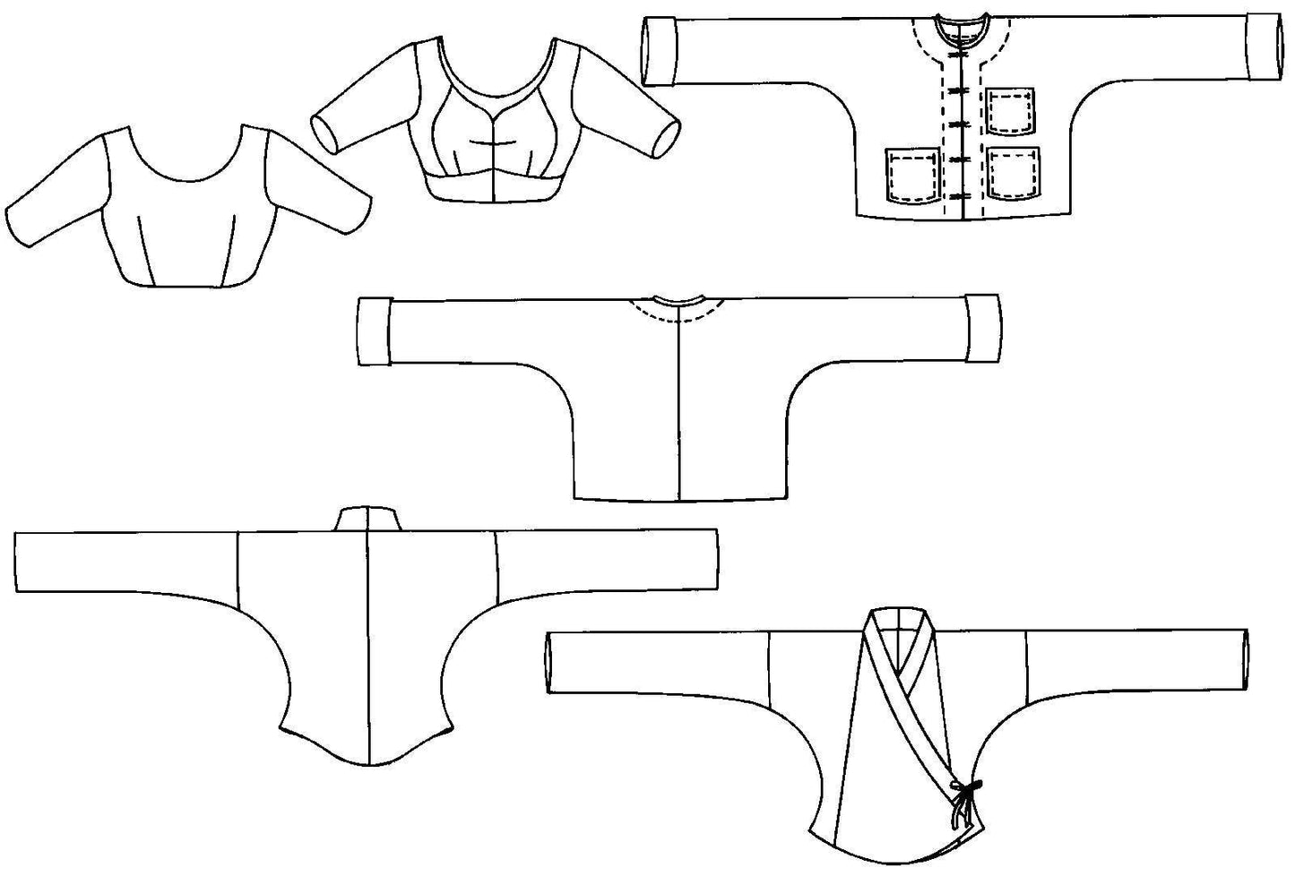 134 South Asian Tops & Wraps - Sewing Pattern