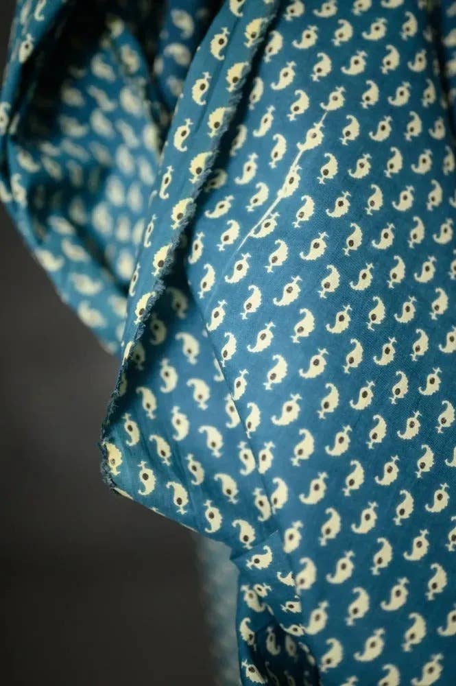 Kali Cyan Indian Cotton