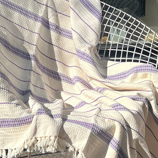 royal purple stripe cotton Kikoy