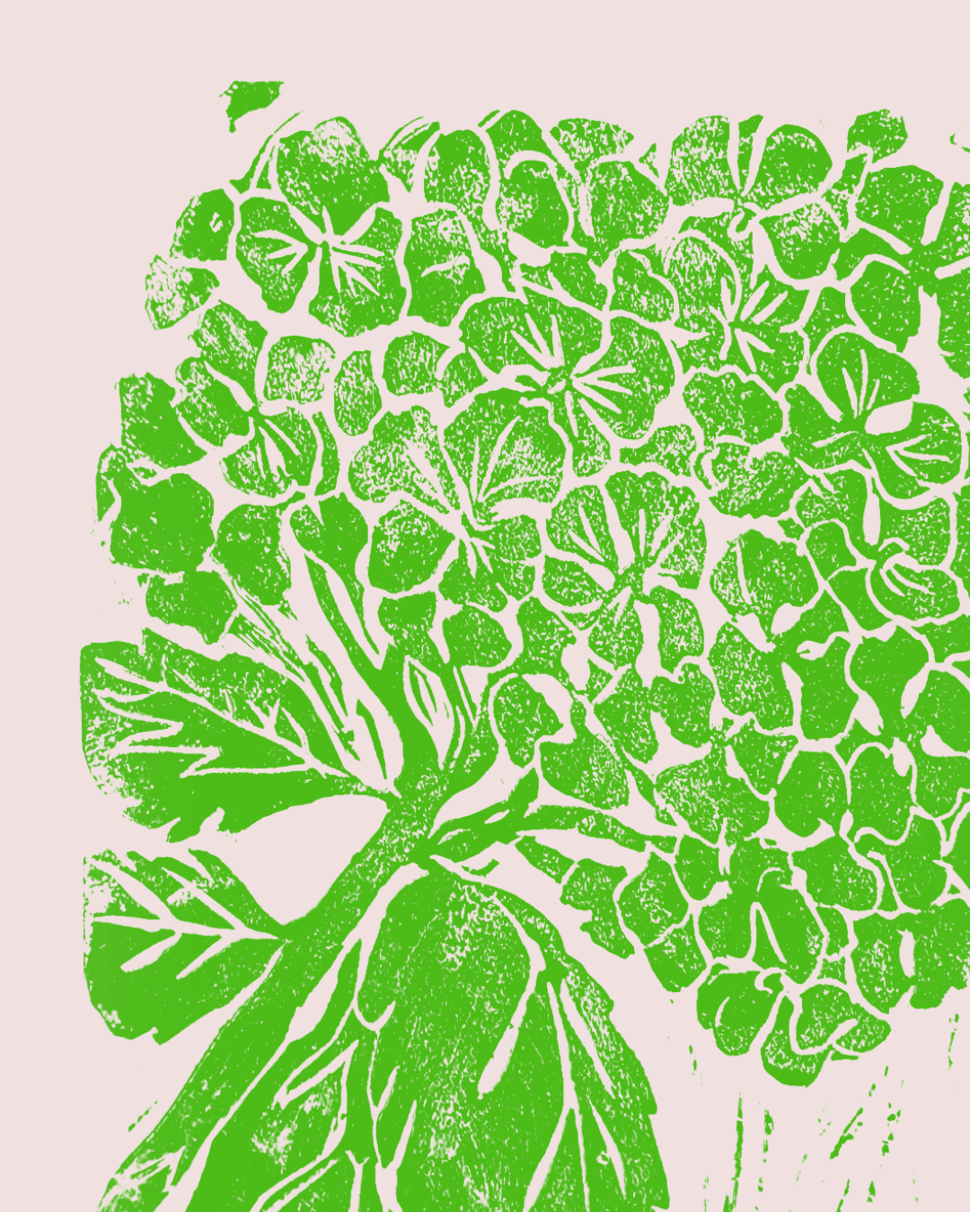 Hanky Code in Bloom: Linocut Printing &amp; Hand Stitching on Matka Silk