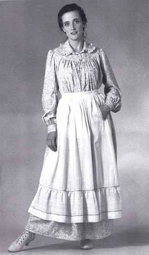 Folkwear 1800's American Prairie Dress #201 Folkwear 1800's American Prairie Dress #201
