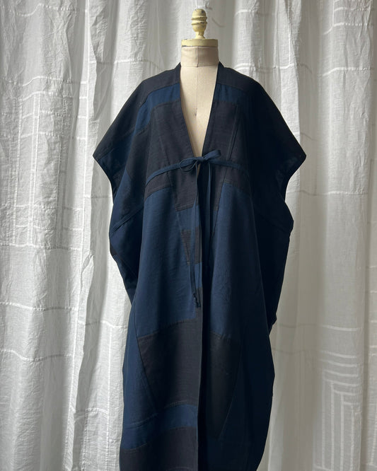 silk tie-waist gilet