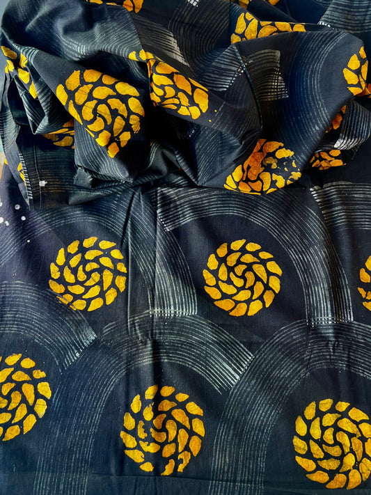 marigold cotton Batiki