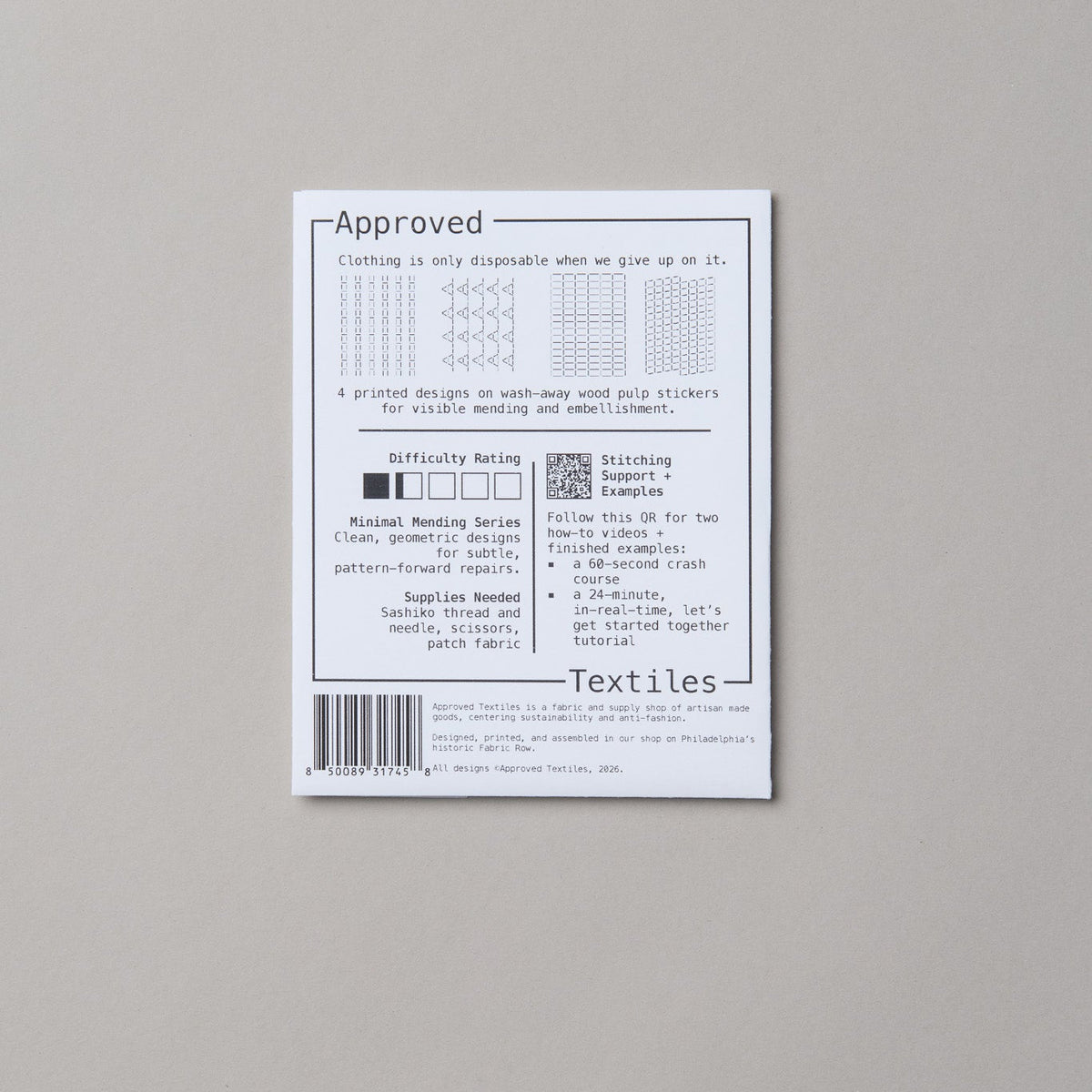 Agnes Martin No. 2: Visible Mending Transfers