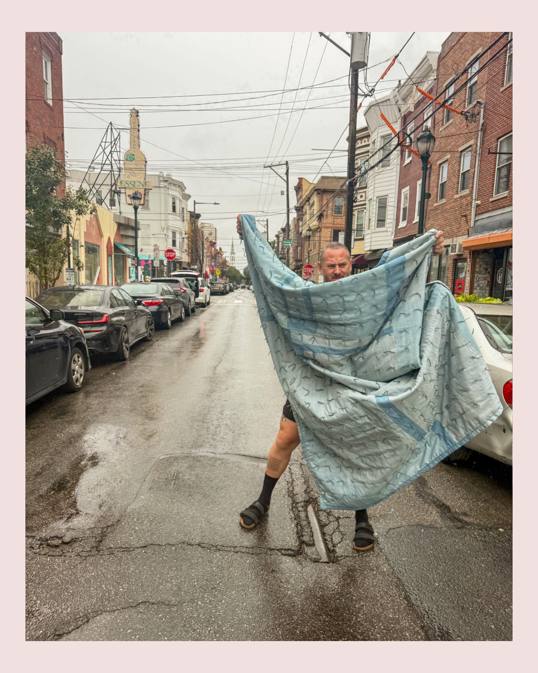 Light Indigo Oversized Throw