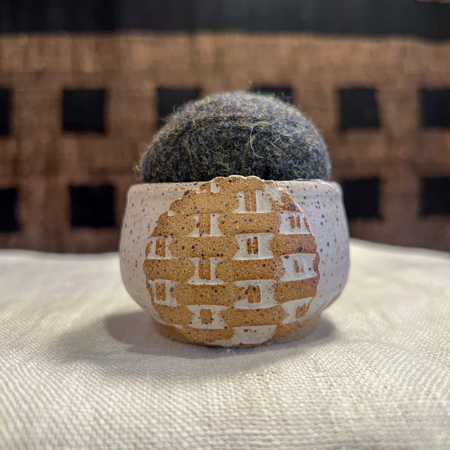 Handmade Ceramic Pin Cushion – One of a Kind