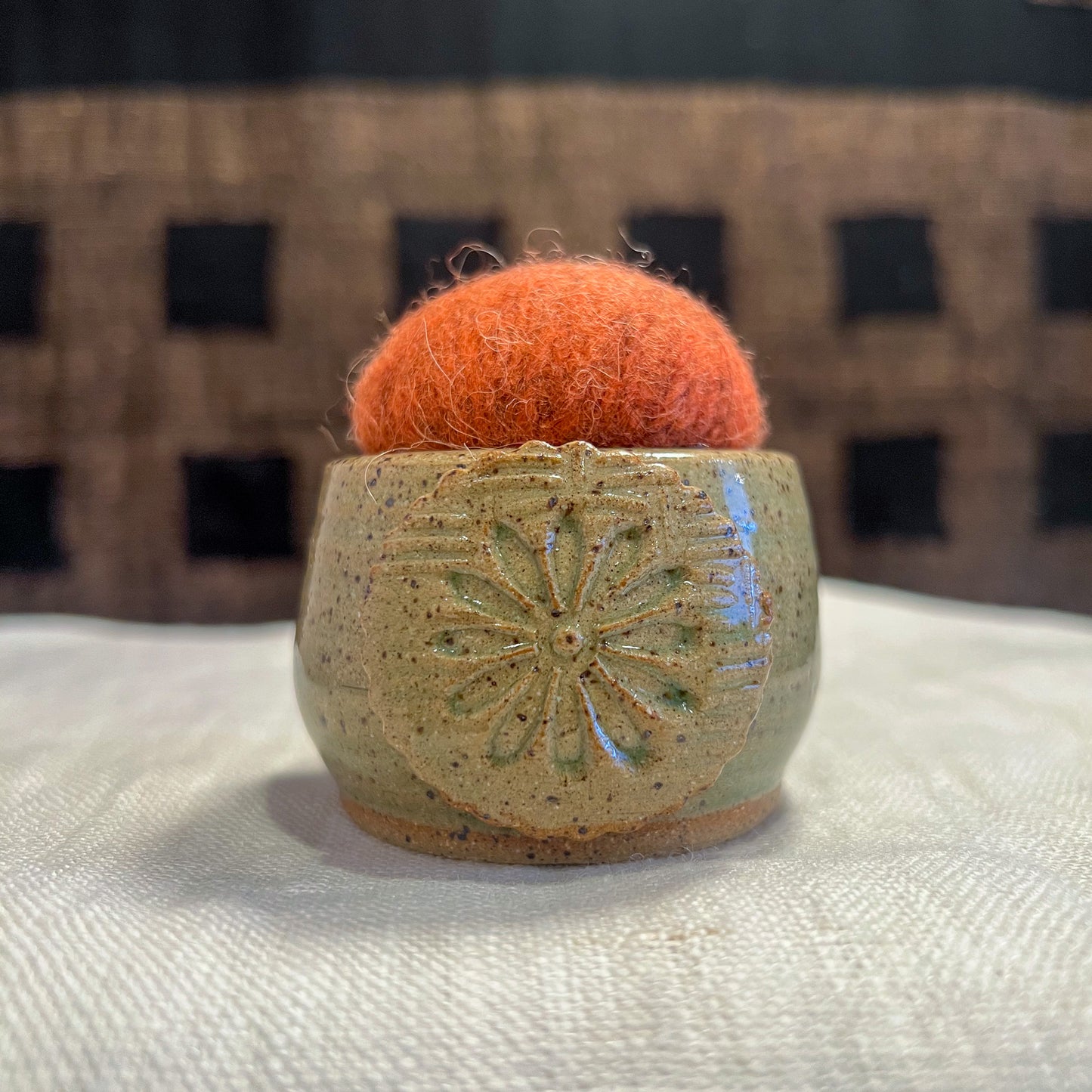Handmade Ceramic Pin Cushion – One of a Kind