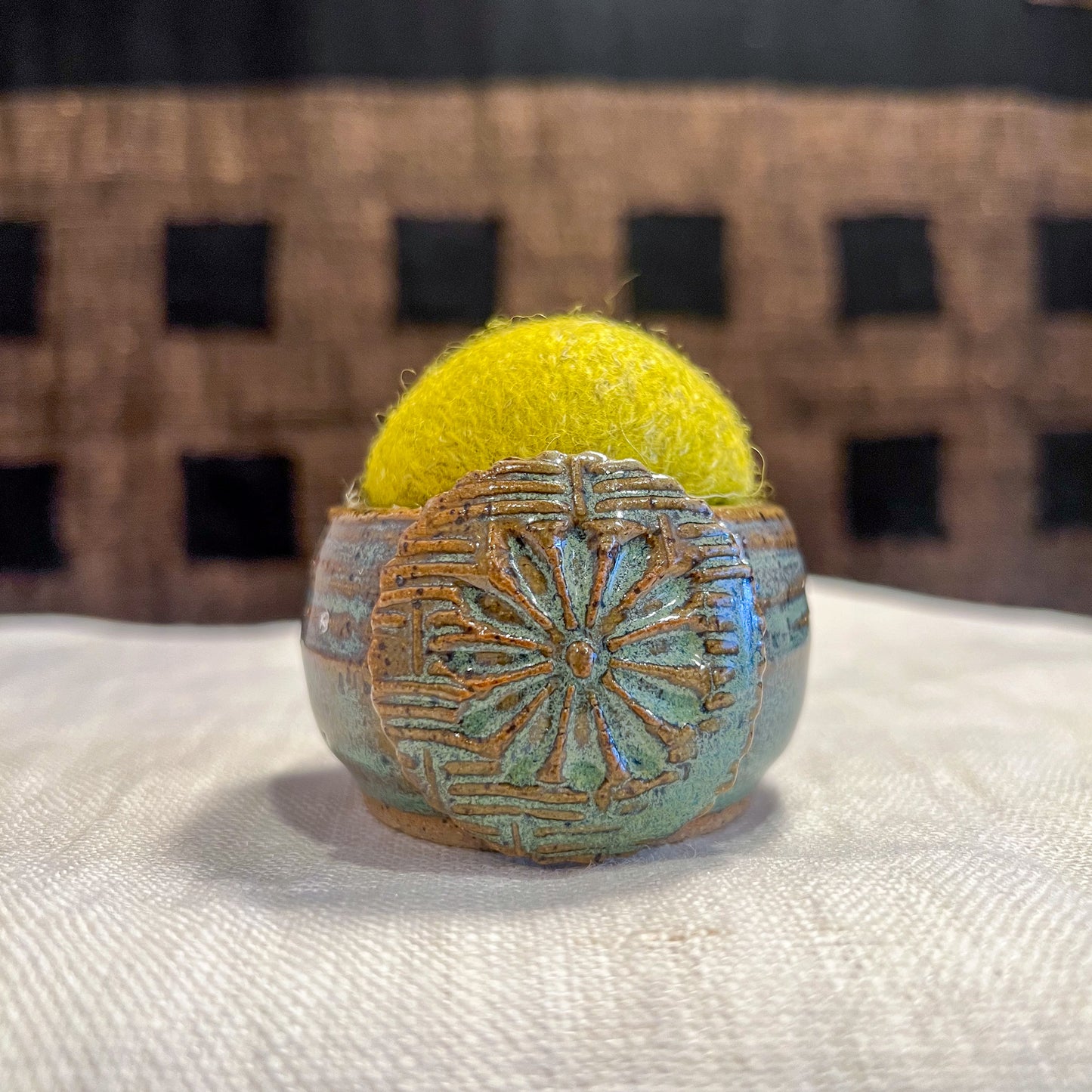 Handmade Ceramic Pin Cushion – One of a Kind