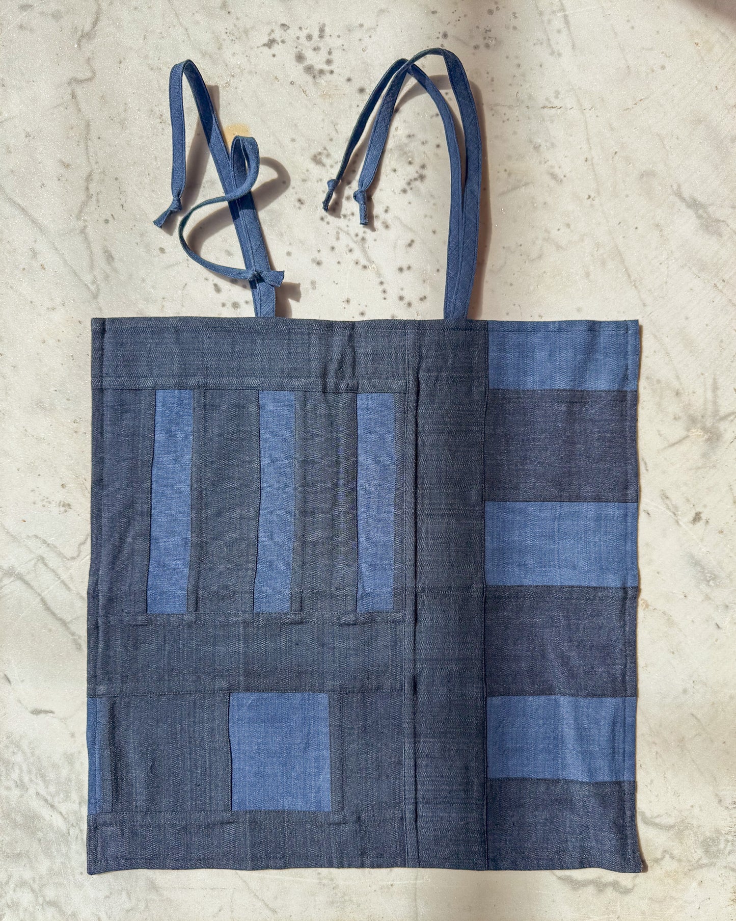 Dark Indigo Pillow Cover — Patchwork & Bojagi
