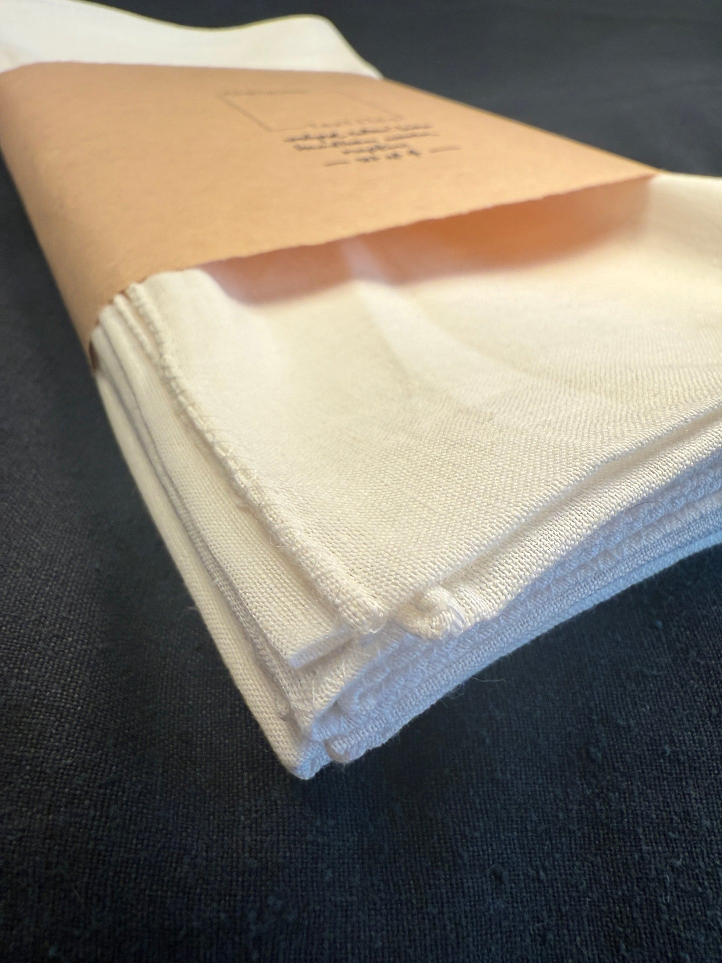 Un-dyed Cotton and Linen Napkins – Set of 4