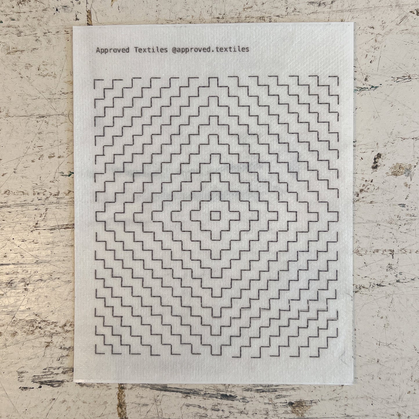 Persimmon Flower . Minimal Mending Series